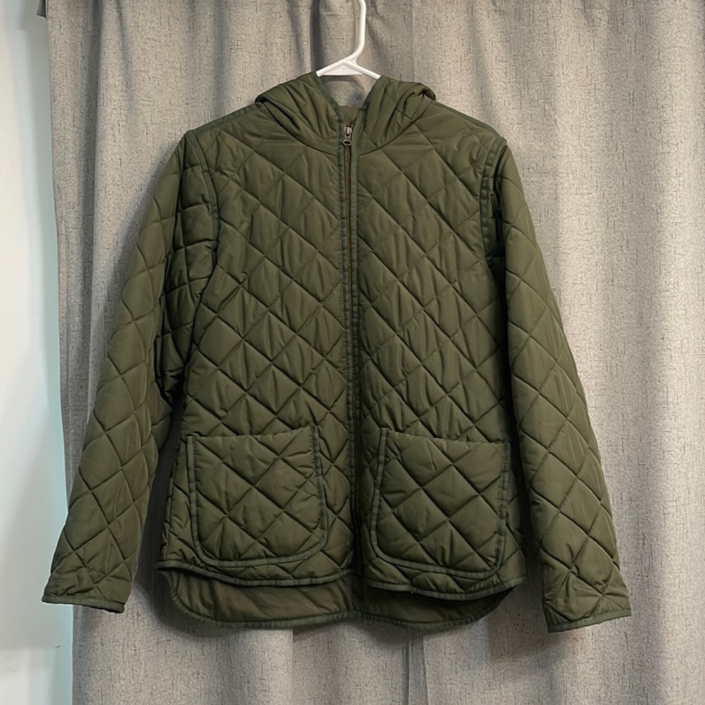 Green Old Navy Puff Jacket